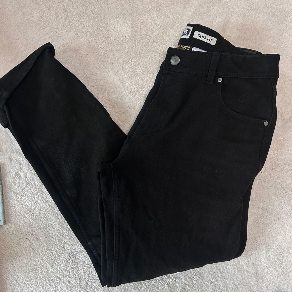 Resurgence Gear PEKEV Revolution Slim Fit Motorcycle Jeans Black 36x32 RG-PKV